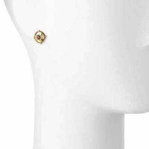 18kt New Rare sterling silver Konstantino Garnet Artemis Button stud Earrings